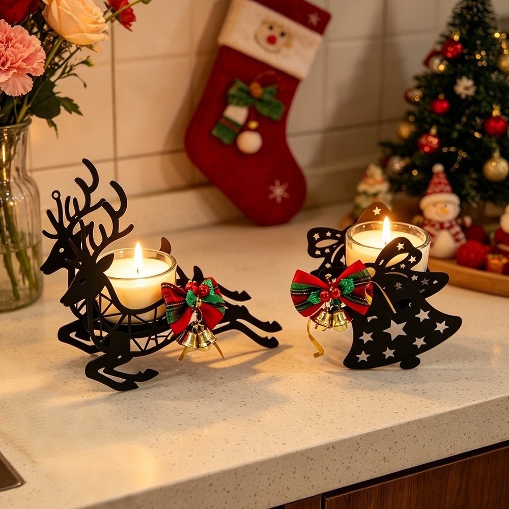 Deer Elk Christmas Candle Hold - Elk Bugle Call recension och pris