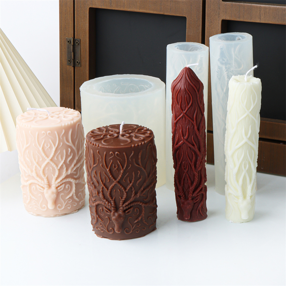 3D Reindeer Antle Pillar Candl - Elk Bugle Call recension och pris