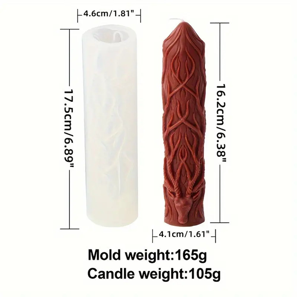 3D Reindeer Antle Pillar Candl - Elk Bugle Call recension och pris