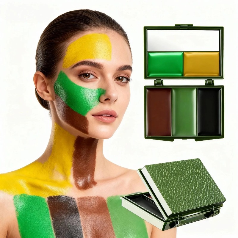 3 Colors Camouflage Face Paint - Camo Face Paint recension och pris