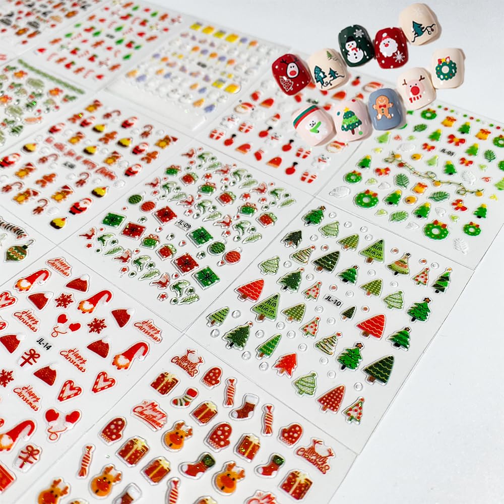 30pcs Christmas Nail Art Stick - Elk Bugle Call recension och pris