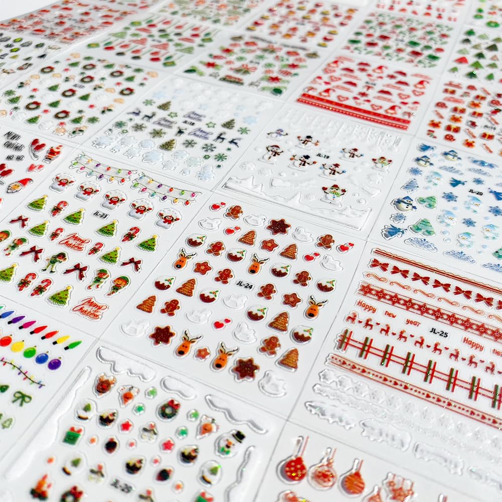 30pcs Christmas Nail Art Stick - Elk Bugle Call recension och pris