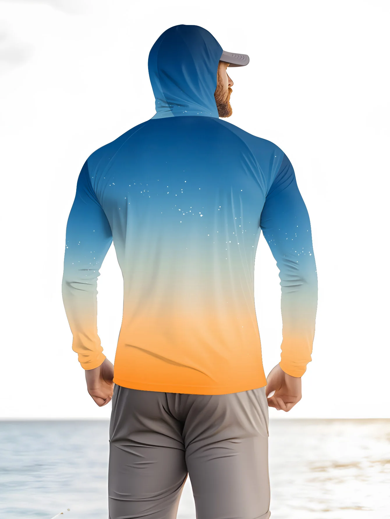 Mens Fishing Shirt Hooded UPF  - Outdoor Hunting Prints recension och pris