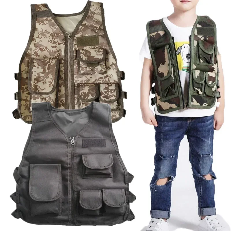 Children Tactical Vest Camoufl - Outdoor Hunting Games For Kids recension och pris