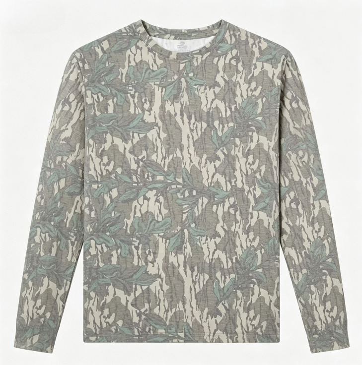 Camo Long Sleeve T‑Shirt Tree  - Outdoor Hunting Prints recension och pris