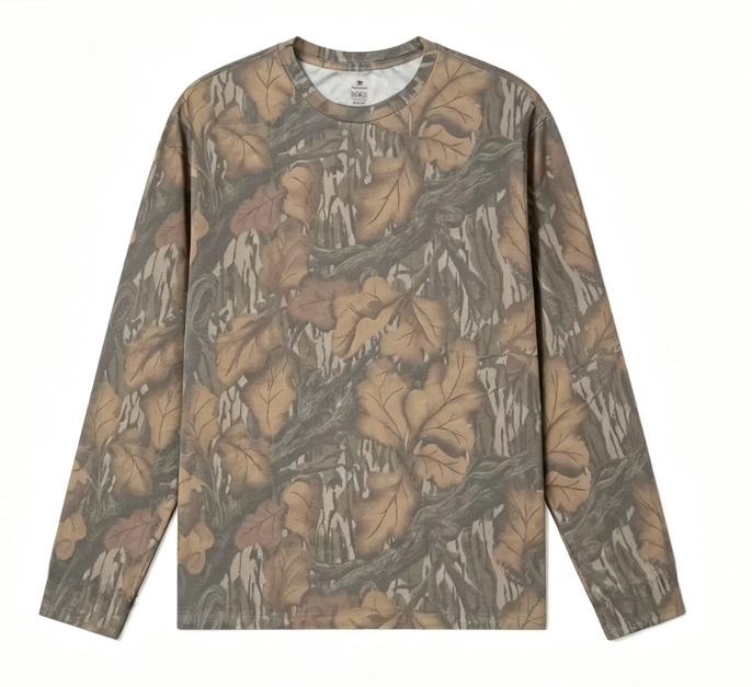 Camo Long Sleeve T‑Shirt Tree  - Outdoor Hunting Prints recension och pris
