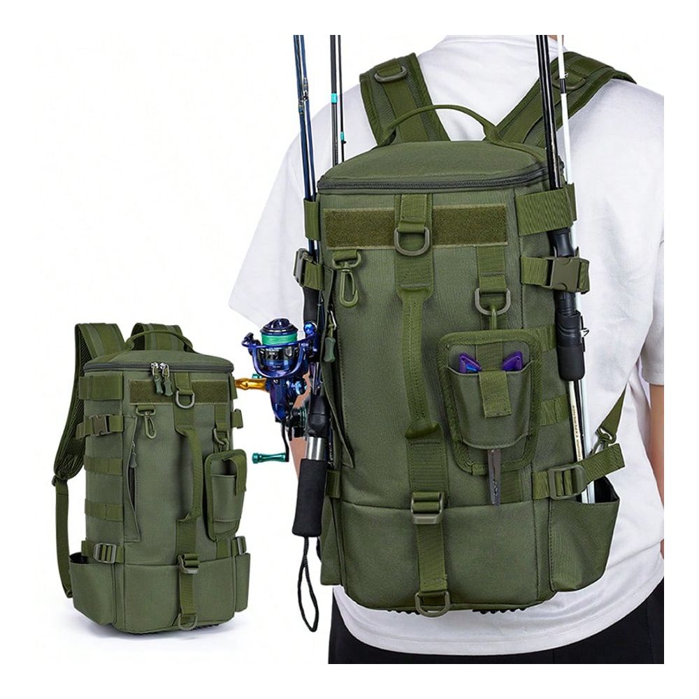 Men's Fishing Backpack, One Sh - Outdoor Hunting Gear Storage recension och pris
